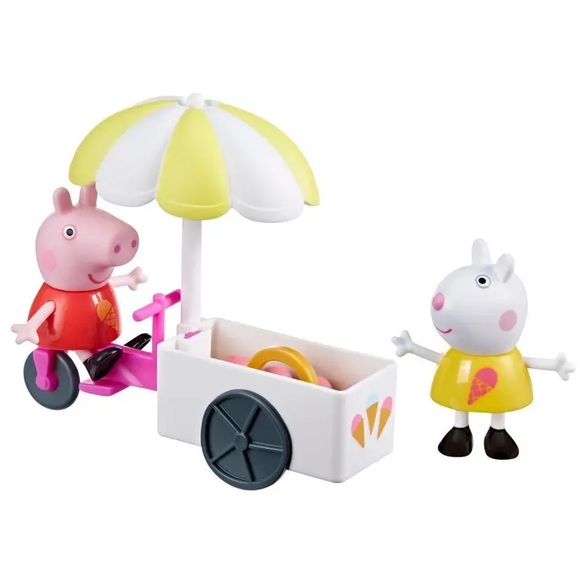 Hasbro Peppa Pig Peppa's Ice Cream Cart 5 pc Assortment Play Toy Set 3+ - Picture 2 of 3